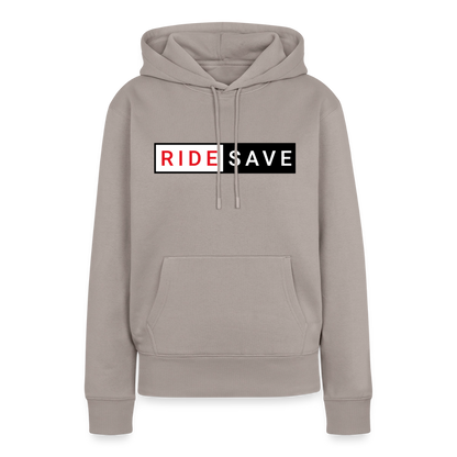 RIDE SAVE Motorrad Hoodie Damen - Taupe
