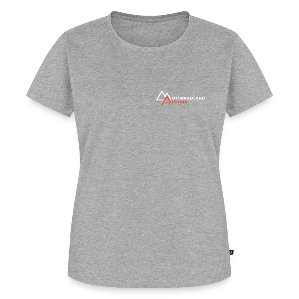 Riding is my Therapy Motorrad T-Shirt Damen - Grau meliert