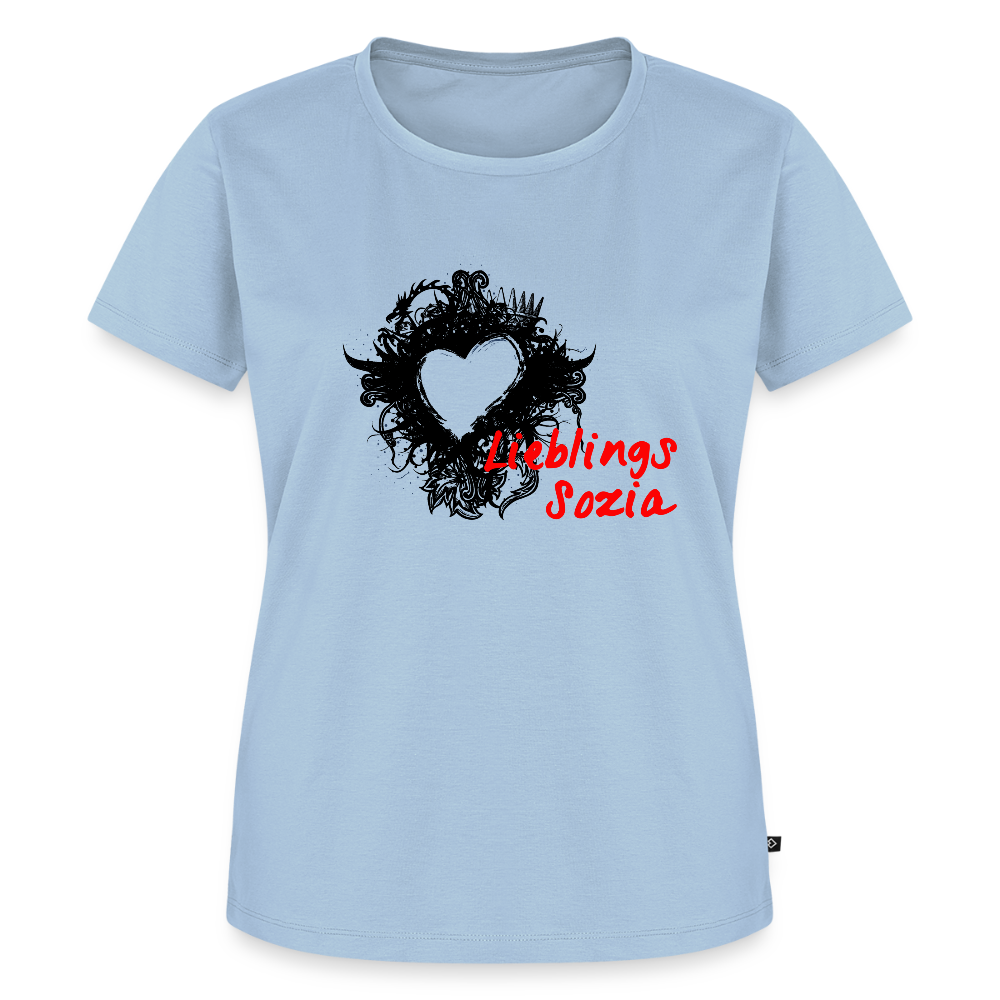 Lieblings Sozia Motorrad T-Shirt - Hellblau