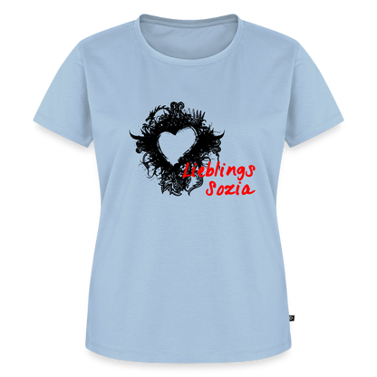 Lieblings Sozia Motorrad T-Shirt - Hellblau