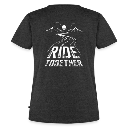 Ride Together Motorrad T-Shirt Damen - Anthrazit meliert