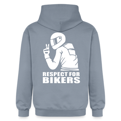 Respect for Bikers Hoodie - Blau