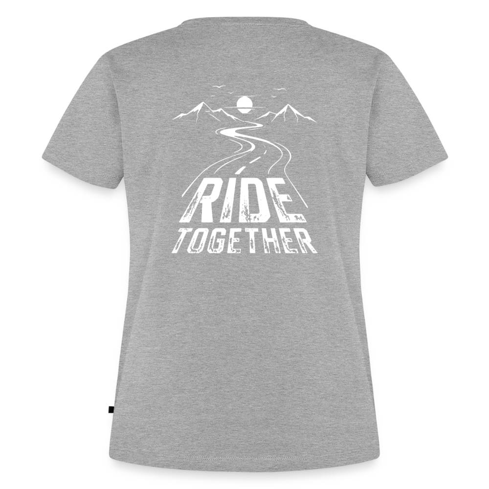 Ride Together Motorrad T-Shirt Damen - Grau meliert
