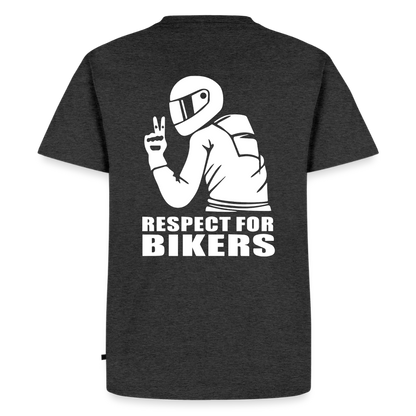 Respect for Bikers Motorrad T-Shirt Herren - Anthrazit meliert