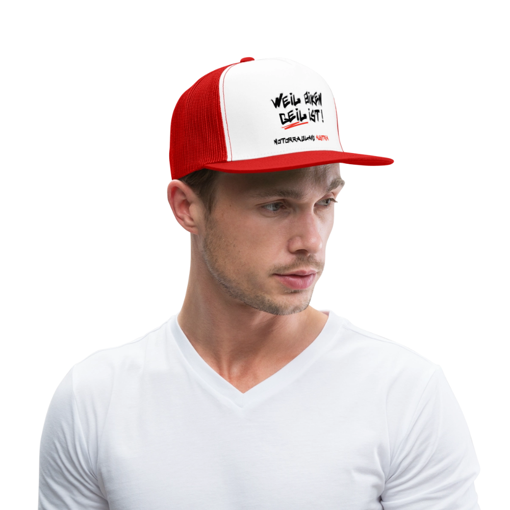 Motorradland Austria Biker Cap - Weiß/Rot