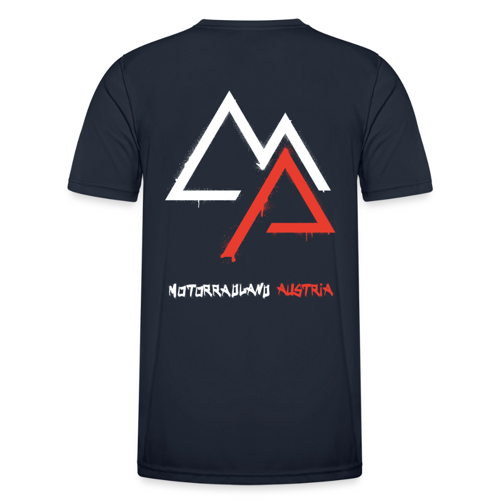 Weil Biken geil ist! Motorrad-Funktions-T-Shirt Herren - Navy