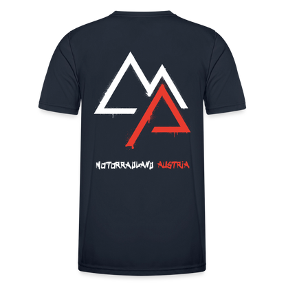 Weil Biken geil ist! Motorrad-Funktions-T-Shirt Herren - Navy