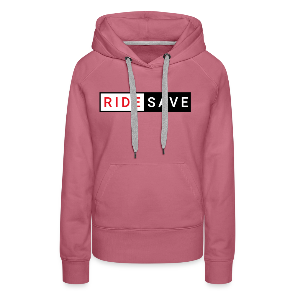 RIDE SAVE Motorrad Hoodie Damen - Malve