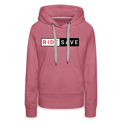 RIDE SAVE Motorrad Hoodie Damen - Malve