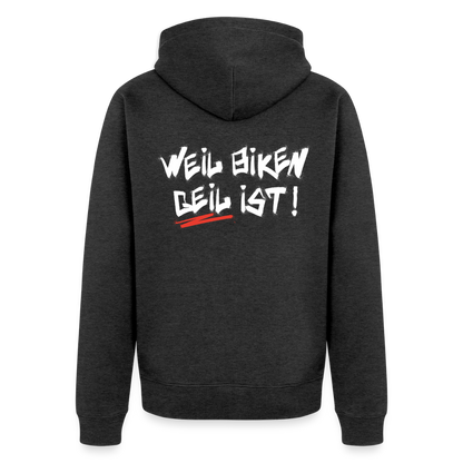Weil Biken geil ist! Motorrad Zipper Herren - Anthrazit meliert