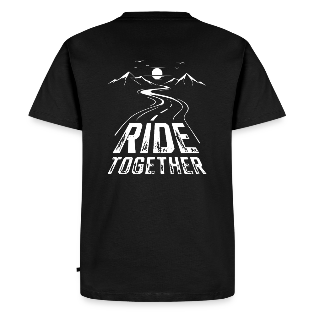 Ride Together Motorrad T-Shirt Herren - Schwarz
