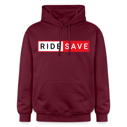 RIDE SAVE Hoodie Rosa - Maroon