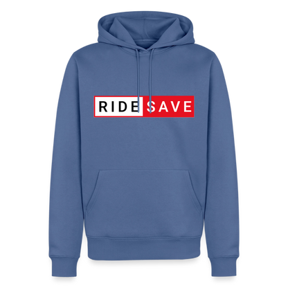 RIDE SAVE Motorrad Hoodie Herren - Taubenblau