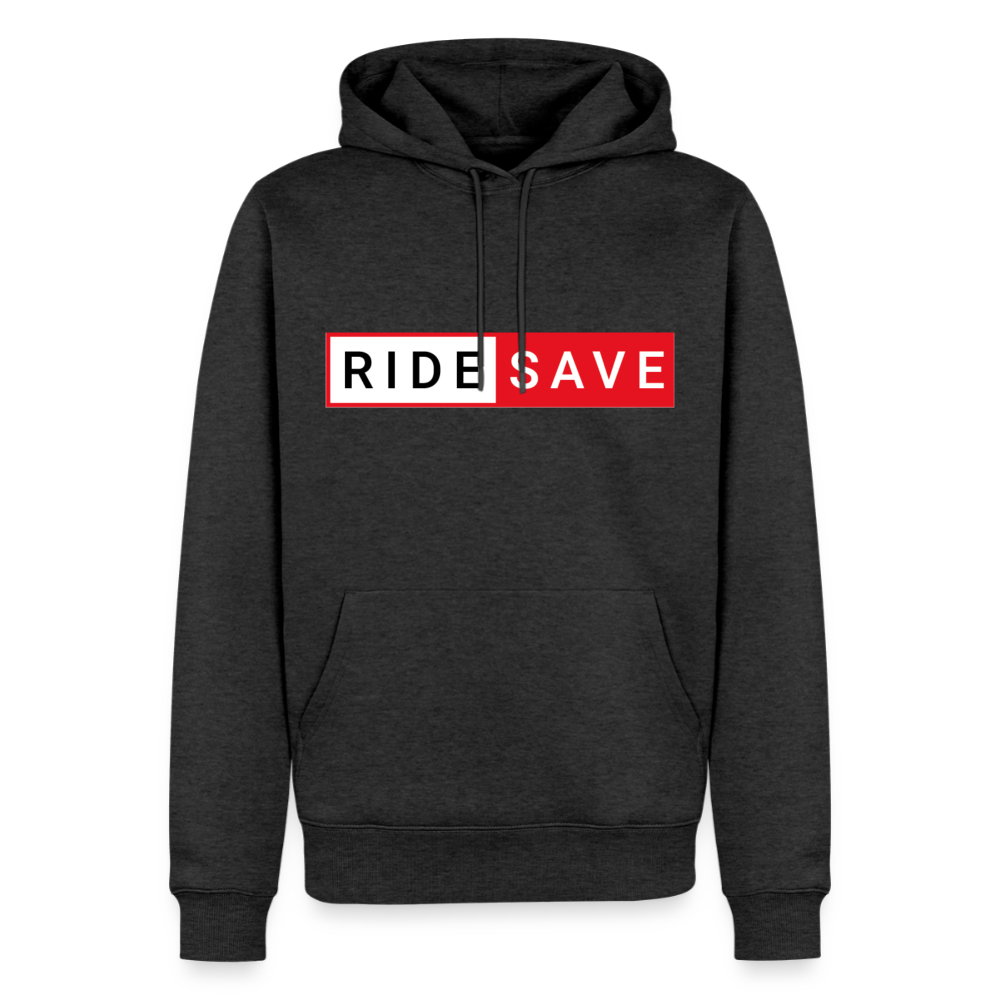 RIDE SAVE Motorrad Hoodie Herren - Anthrazit meliert