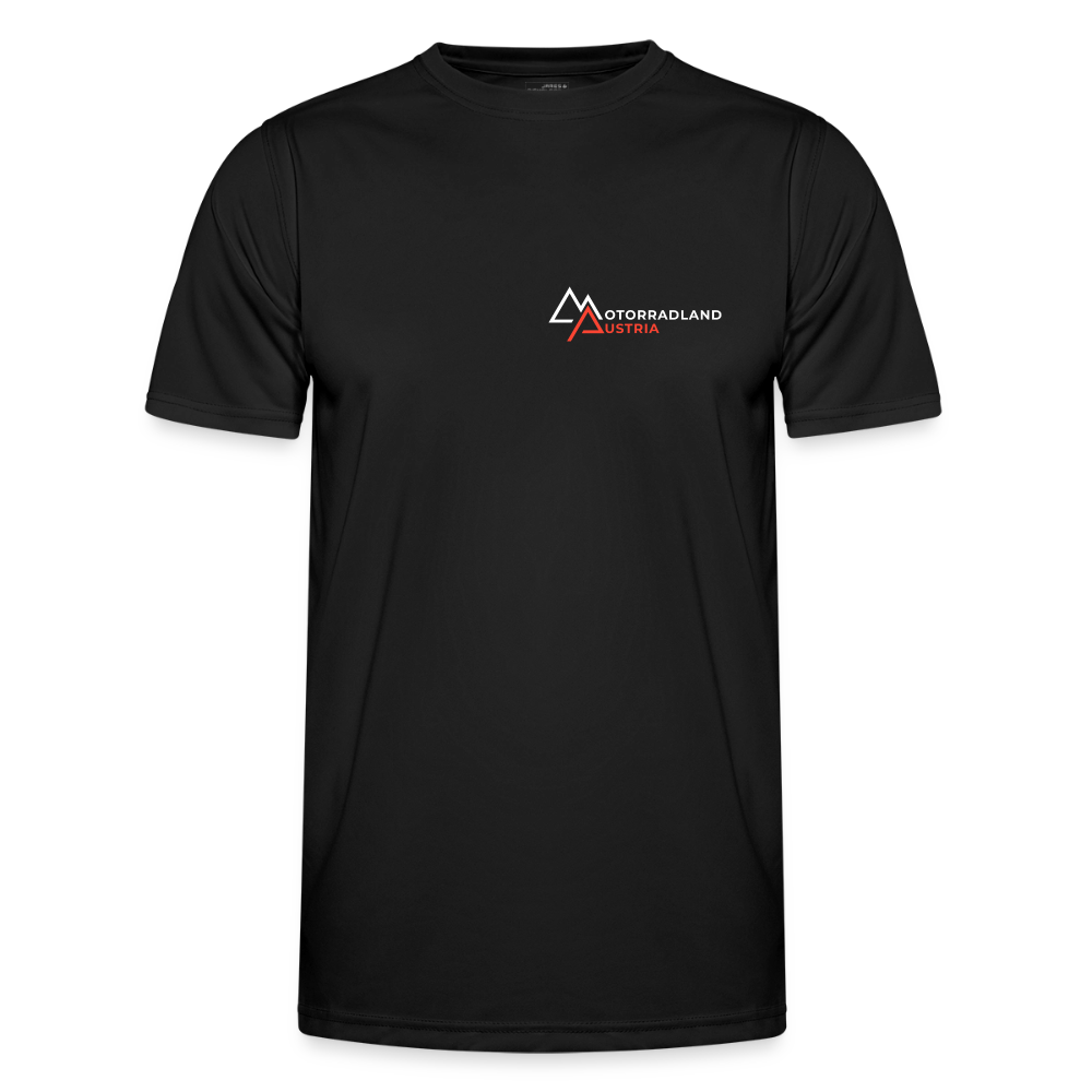 Motorrad Funktions T-Shirt Herren - Schwarz