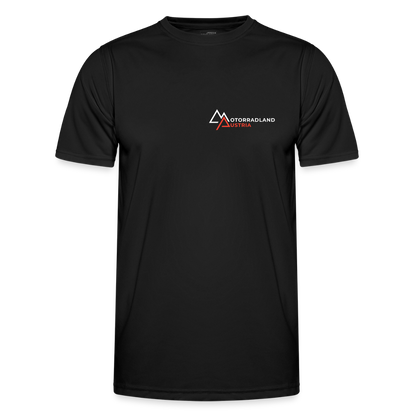 Motorrad Funktions T-Shirt Herren - Schwarz