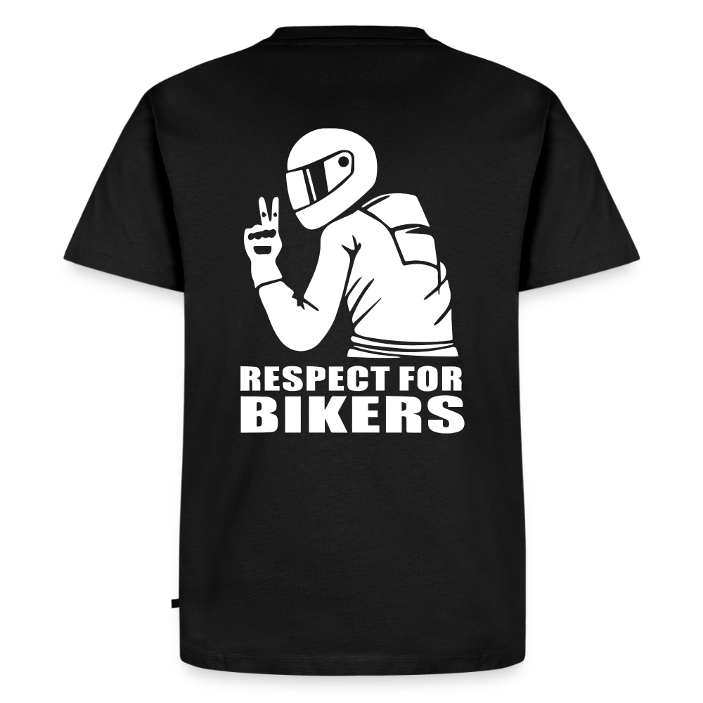 Respect for Bikers Motorrad T-Shirt Herren - Schwarz
