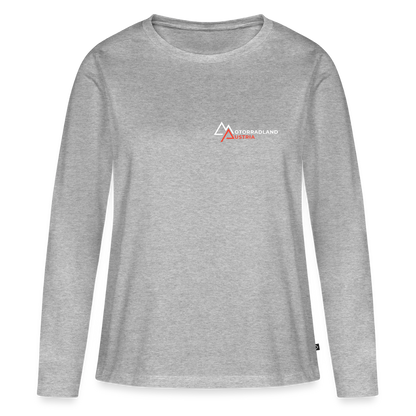 Motorrad Longsleeve Damen - Grau meliert