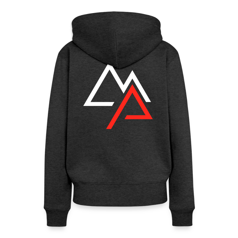 Motorrad Hoodie Damen - Anthrazit meliert