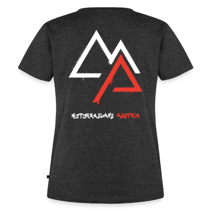Weil Biken geil ist! Motorrad Damen T-Shirt - Anthrazit meliert