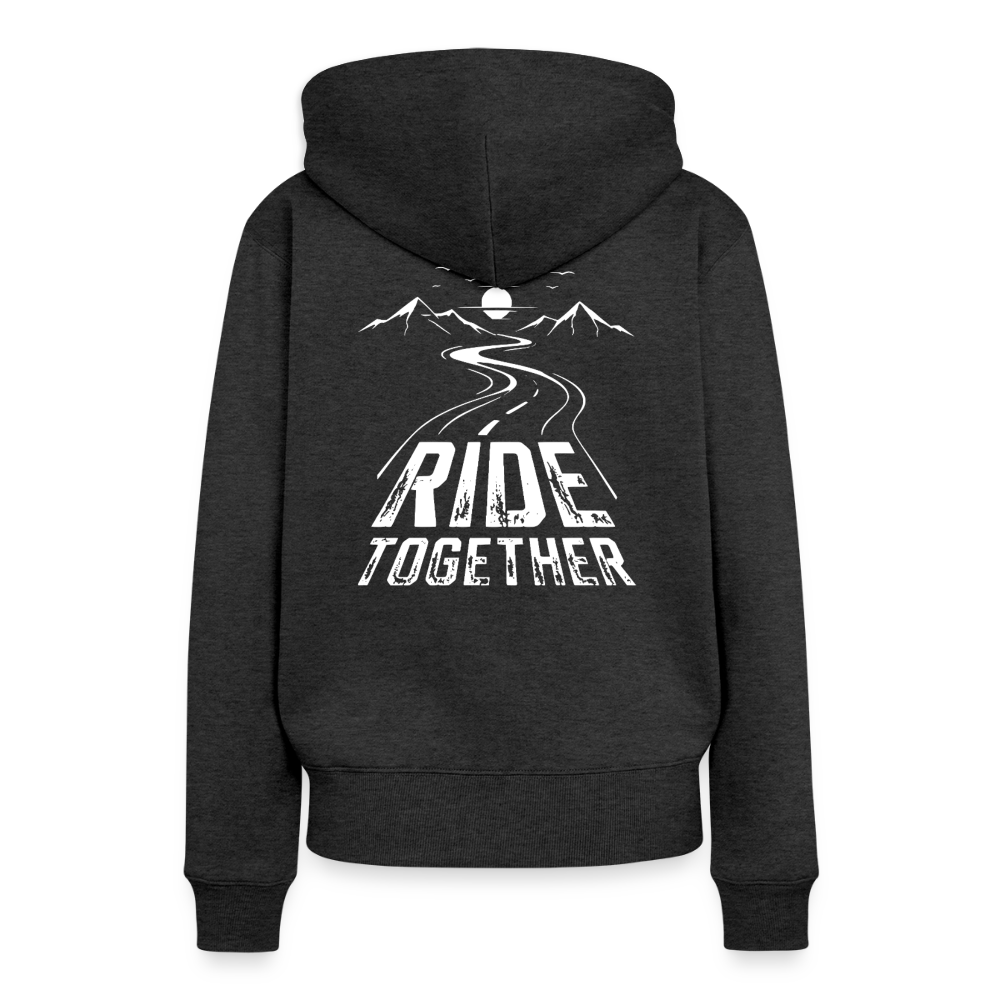 Ride Together Motorrad Hoodie Damen - Anthrazit meliert