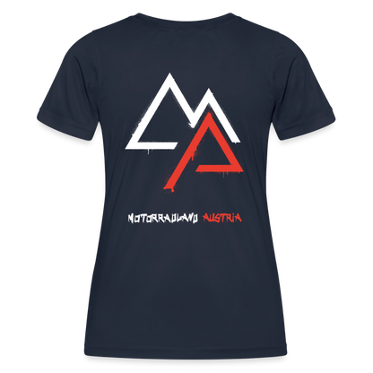 Weil Biken geil ist! Motorrad Funktions-T-Shirt Damen - Navy