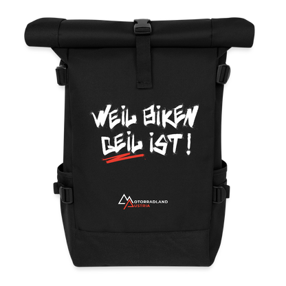 Motorrad Rucksack - Schwarz