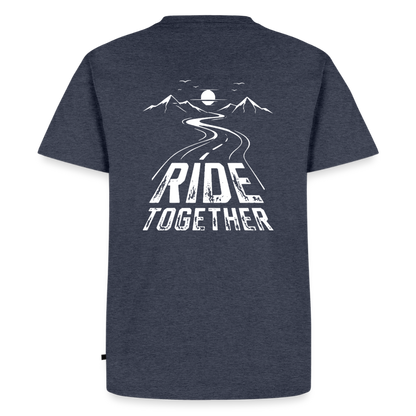 Ride Together Motorrad T-Shirt Herren - Jeansblau 