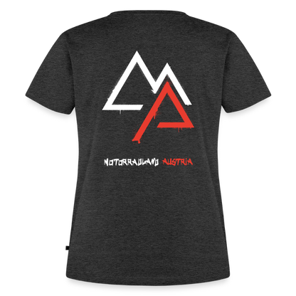 Weil Biken geil ist! Motorrad T-Shirt Damen - Anthrazit meliert