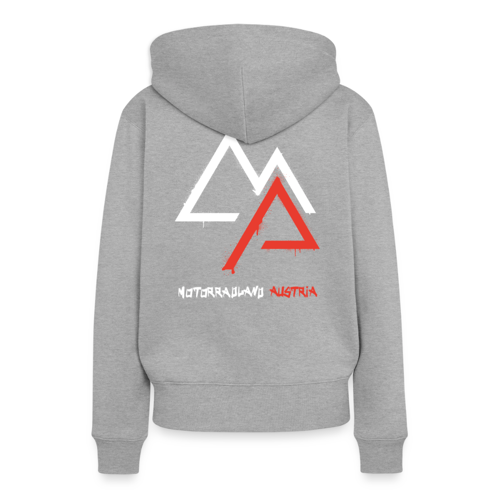 Weil Biken geil ist! Motorrad Hoodie Damen - Grau meliert