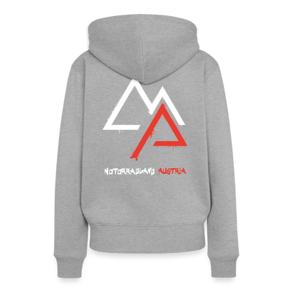 Weil Biken geil ist! Motorrad Hoodie Damen - Grau meliert