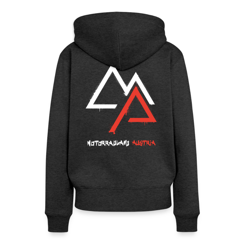 Weil Biken geil ist! Motorrad Hoodie Damen - Anthrazit meliert