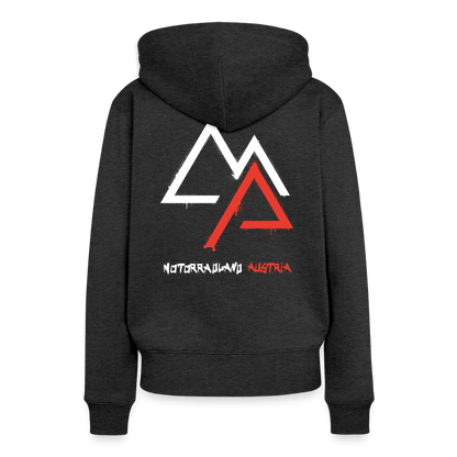 Weil Biken geil ist! Motorrad Hoodie Damen - Anthrazit meliert