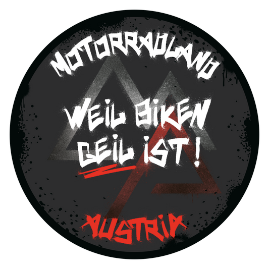 Weil Biken geil ist! Motorrad Sticker