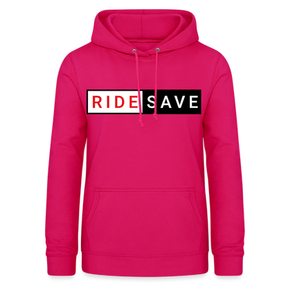 RIDE SAVE Hoodie Women - dunkles Pink