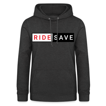 RIDE SAVE Hoodie Women - Anthrazit