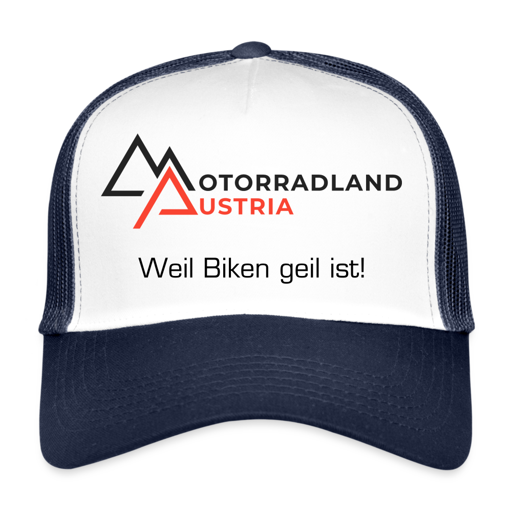 Trucker Cap - Weiß/Navy