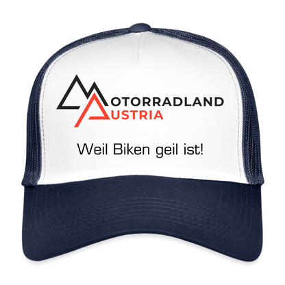 Trucker Cap - Weiß/Navy