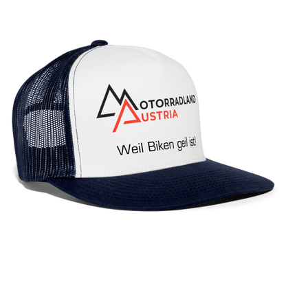 Trucker Cap - Weiß/Navy