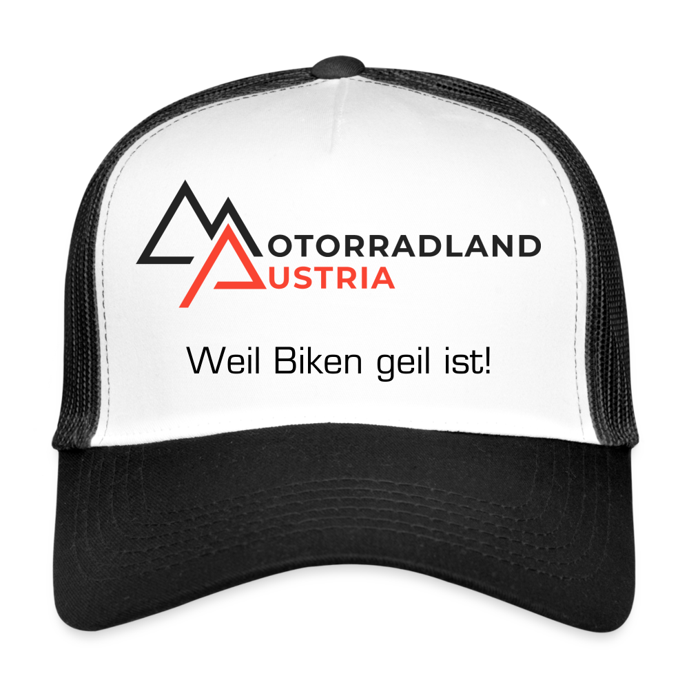 Trucker Cap - Weiß/Schwarz