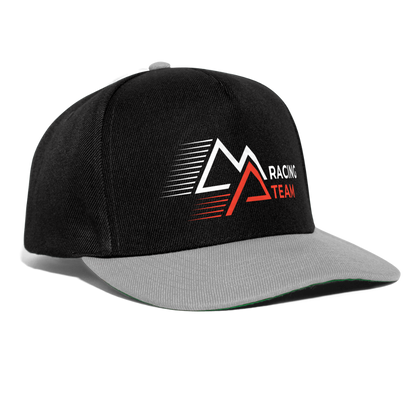 Snapback Cap Racing - Schwarz/Grau