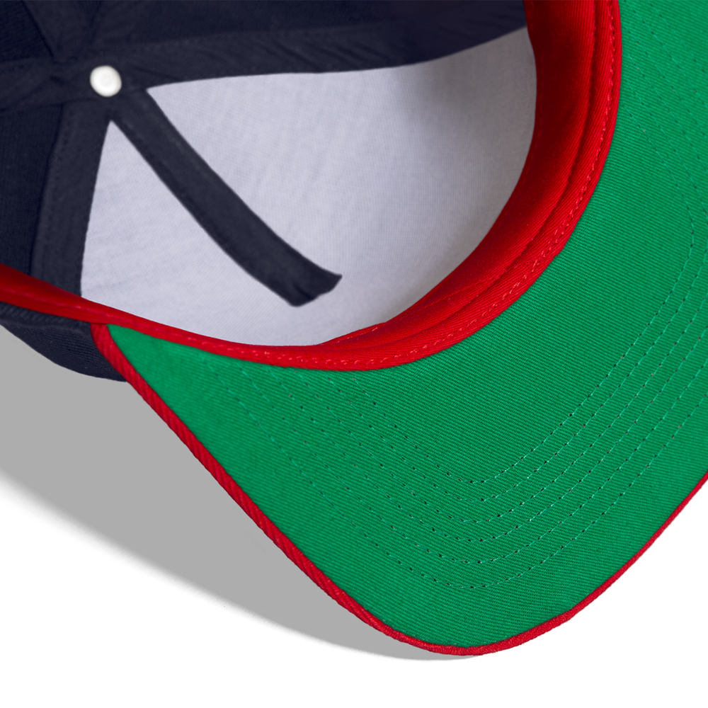 Snapback Cap Racing - Navy/Rot