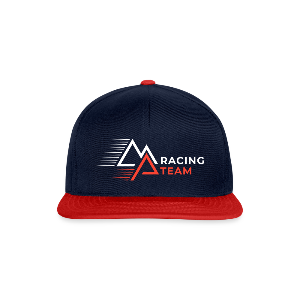 Snapback Cap Racing - Navy/Rot