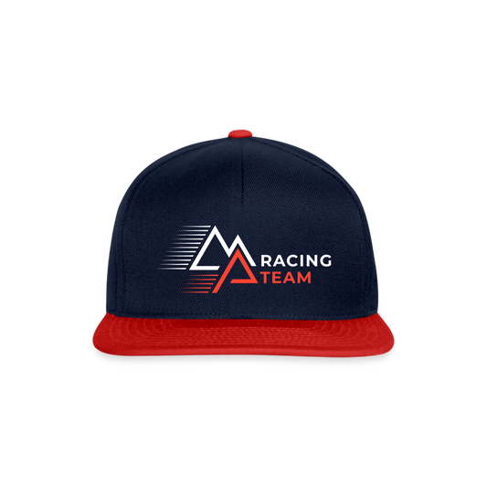 Snapback Cap Racing - Navy/Rot