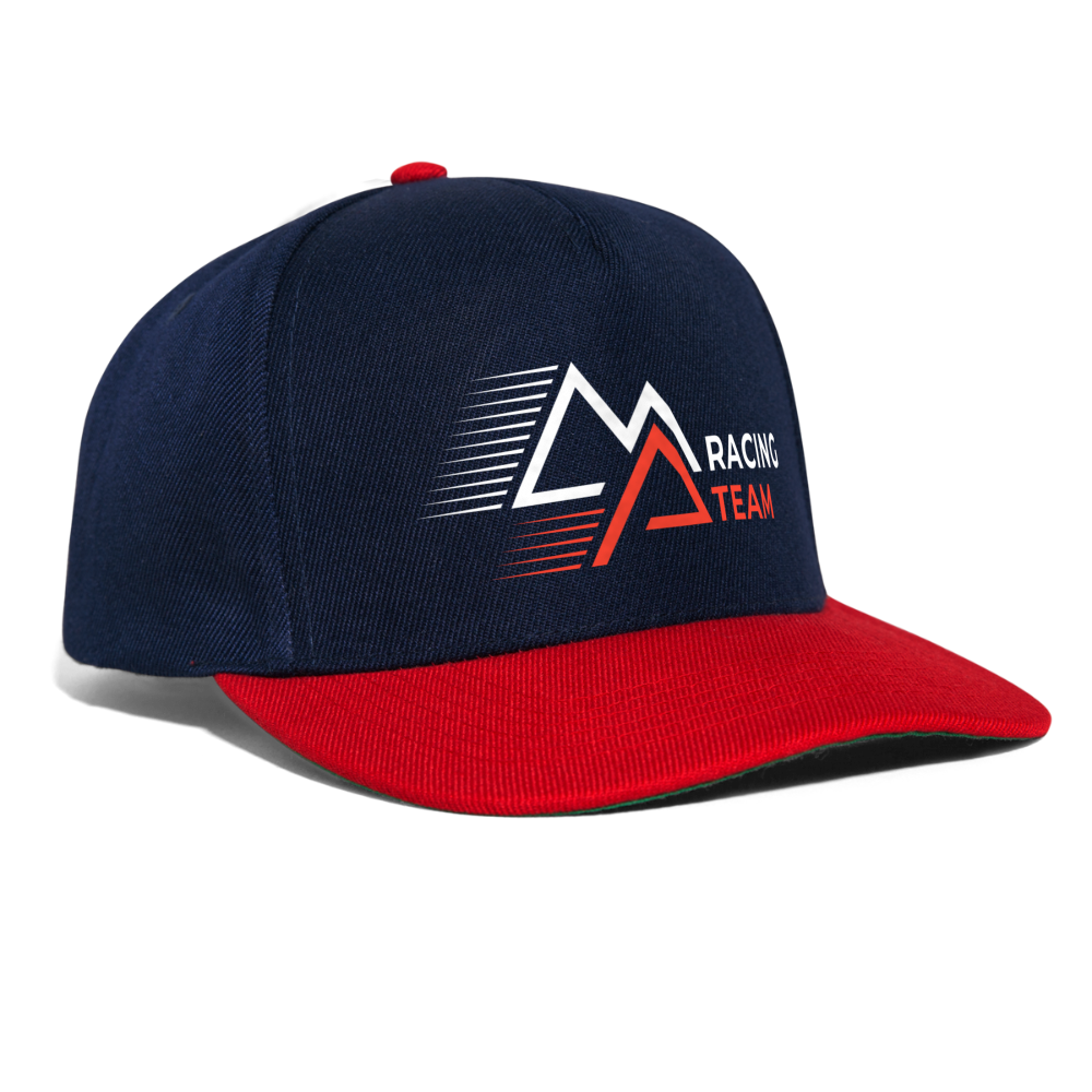 Snapback Cap Racing - Navy/Rot