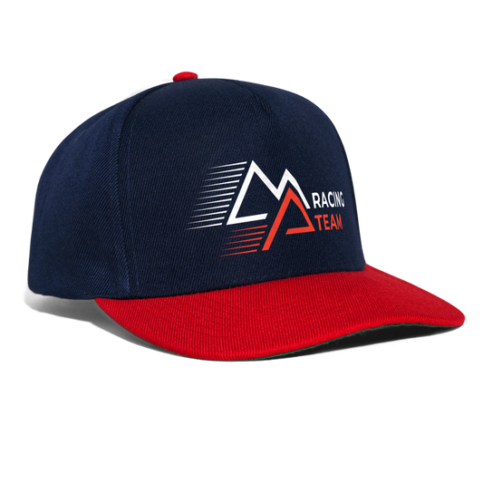 Snapback Cap Racing - Navy/Rot