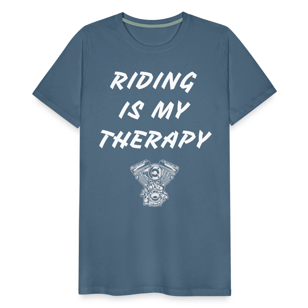 Riding is my Therapy - Blaugrau