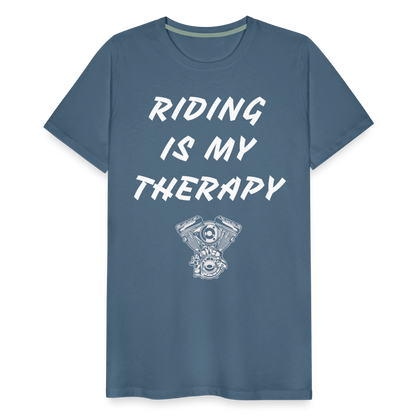 Riding is my Therapy - Blaugrau