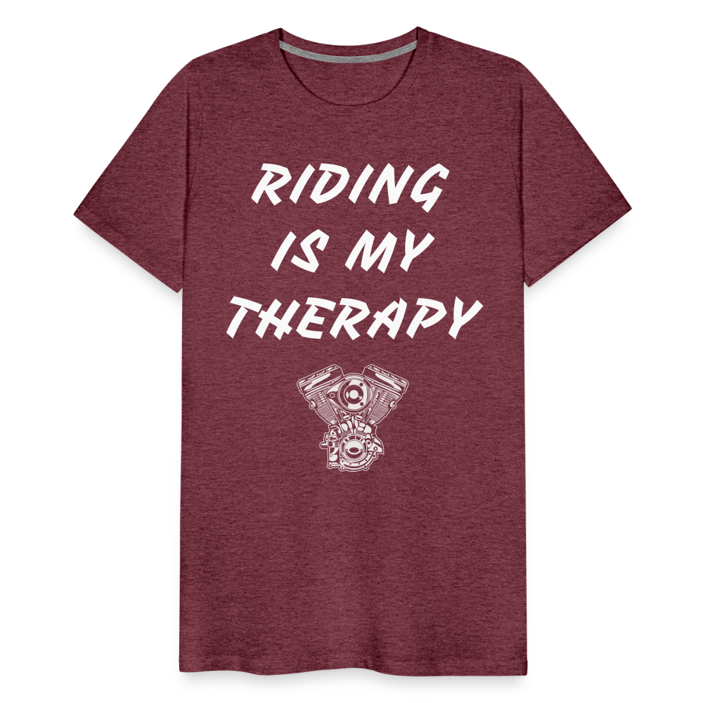Riding is my Therapy - Bordeauxrot meliert