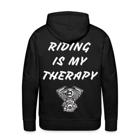 Riding is my Therapy Hoodie - Schwarz